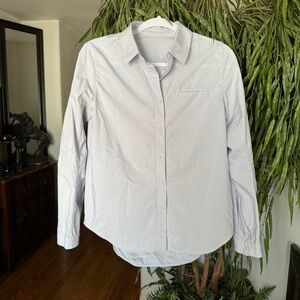 Lululemon Button Down Shirt Light Blue